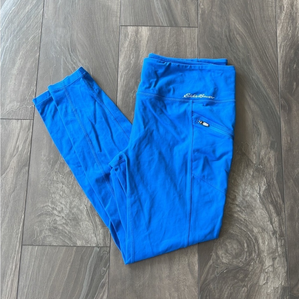 Eddie Bauer first ascent blue pocket leggings